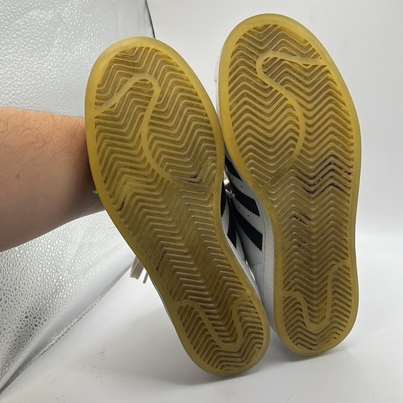 Adidas Superstar Athletic Active Shoe White Black Mens Size 7 - Picture 6 of 16